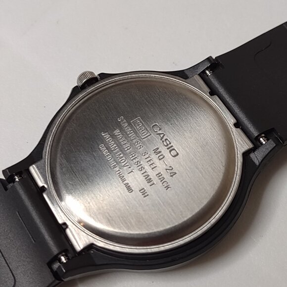 Black Casio Analog Watch With White Dial - Picture 6 of 11